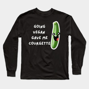 Courgette Funny Vegan Pun Long Sleeve T-Shirt